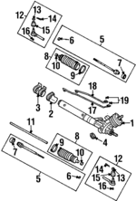 19330451 - Steering: Gear Assembly for Oldsmobile: Aurora Image