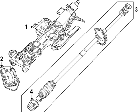 Steering Column Assembly for 2025 Mazda CX-70 #1