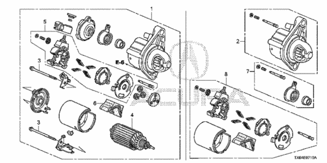 Starter Motor (Mitsuba) (2.0L) for 2014 Acura ILX #0