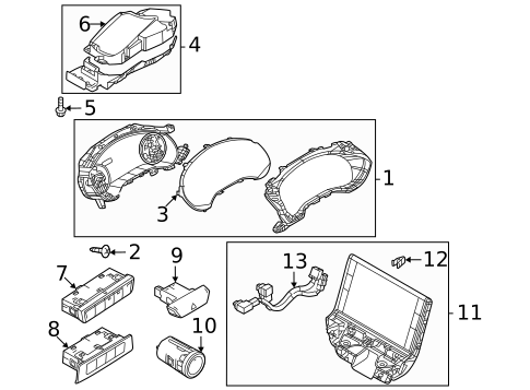 Cluster & Switches for 2023 Mazda MX-30 EV #0