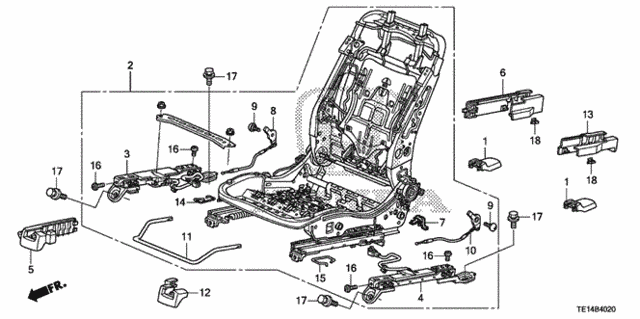 Front Seat Components (R.) for 2012 Honda Accord #0