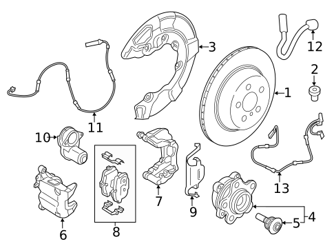 Rear Brakes for 2021 BMW 740i #0