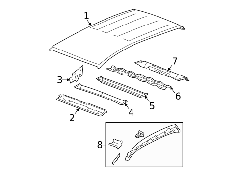 Roof & Components for 2009 Chevrolet Equinox #0