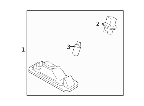 License Lamps for 2009 Kia Rio #0