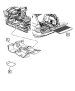 5ST471DVAA - Interior Trim: Floor Mat Kit for Jeep: Patriot Image