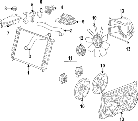 Cooling System for 2019 Chevrolet Silverado 1500 #38