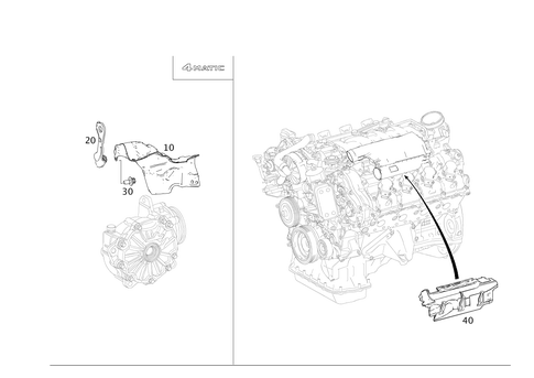 Shielding and Soundproofing At Engine, Transmission, Front Axle Transmission for 2009 Mercedes-Benz CL 550 #0