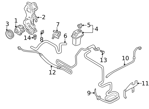 Pump & Hoses for 2003 Volkswagen Beetle #0