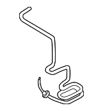1C0422891P - Steering: Return Hose for Volkswagen: Beetle Image