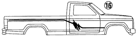 Stripe Tape for 1991 Ford Ranger #9