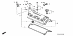 90011P2A000 - Engine: BOLT A, HEAD COVER for Honda Image