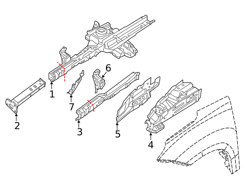 Rails & Components for 2019 Fiat 500L #0