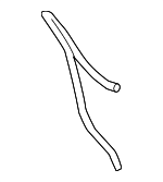 76899T5RA01 - Body: Washer Hose for Honda: Fit, HR-V Image