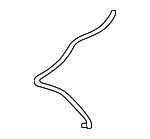 76800T0AP20 - Body: Washer Hose for Honda: Accord, Civic, CR-V, Fit, Insight Image