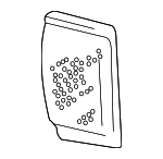F2UZ18978B - Body: Speaker Grille for Ford: E-150 Econoline, E-150 Econoline Club Wagon, E-250 Econoline, E-350 Econoline, E-350 Econoline Club Wagon, Econoline Super Duty Image