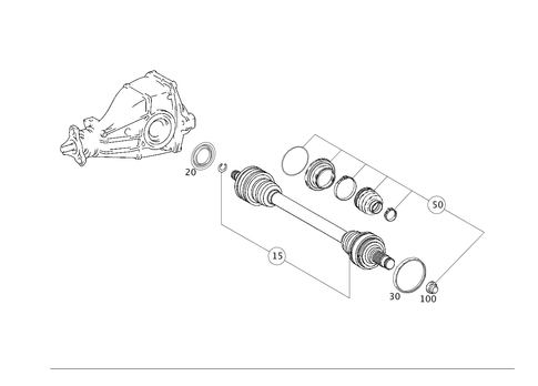 Axle Shaft for 2006 Mercedes-Benz C230 #0