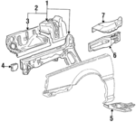 MB312705 - Body: Apron Assembly for Dodge: Colt Image