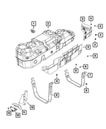 52122566AA - Fuel: Fuel Tube Clip for Ram: 1500, 1500 Classic Image