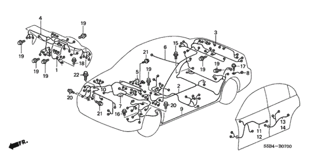 Wire Harness for 2005 Honda Civic #0