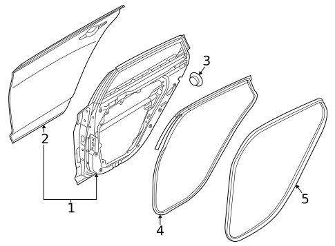 Door & Components for 2025 Kia K5 #1