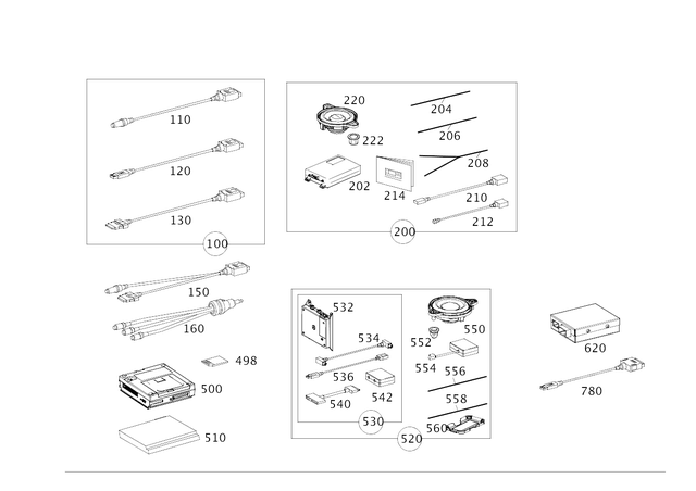 2048202304 - Electrics and Function: Electrical Wiring Harness for Mercedes-Benz Image