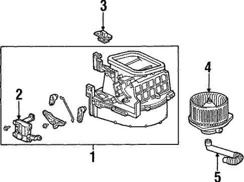 Blower Motor & Fan for 2000 Honda Prelude #0