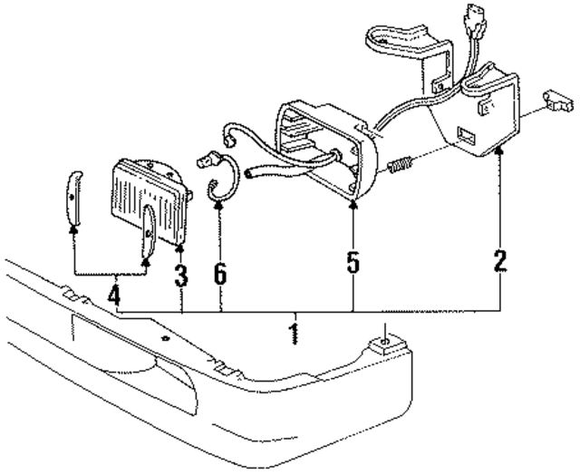 16515458 - Electrical: Fog Lamp Mount Bracket for GM Image