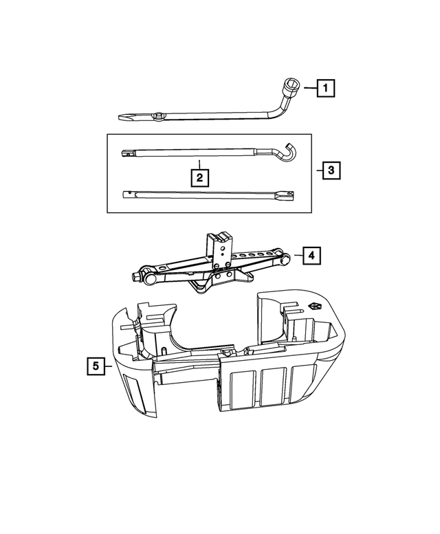 4766477AA - Wheels: Load Floor Support for Mopar Image