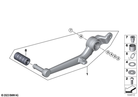 Brake Pedal, Connection Linkage for 2026 BMW-Motorrad R 12 #0