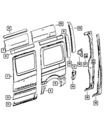 68008462AA - Body Sheet Metal Except Doors: Body Side Panel for Mopar Image