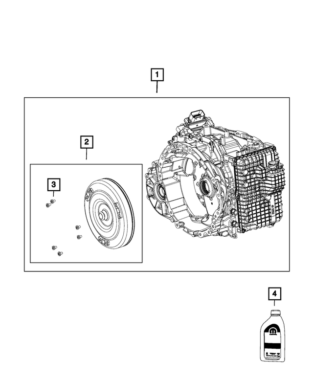« R8257269AH – 948TE; 9-Speed; Automatic Transmission : Avec Convertisseur De Couple Trousse Transmission, Refabriqué pour Mopar Image »