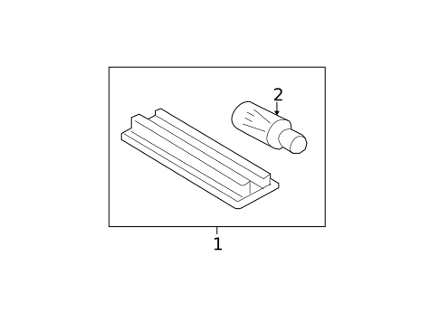License Lamps for 2012 Mini Cooper #1