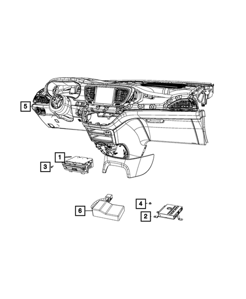 Radio, Antenna, Speakers, DVD, and Video systems for 2021 Chrysler Voyager #9