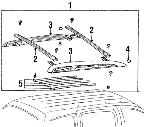 Luggage Carrier for 2000 Mercury Mountaineer #0