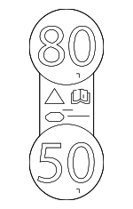 2017-2020 Land-Rover Spare Tire Label