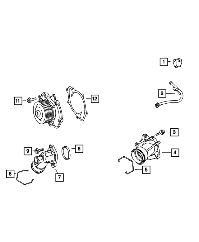 68014052AA - Cooling: Retainer for Dodge: Sprinter 2500, Sprinter 3500 Image