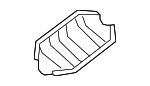 F57Z5E258AB - Exhaust: Converter Shield for Ford: Explorer | Mercury: Mountaineer Image