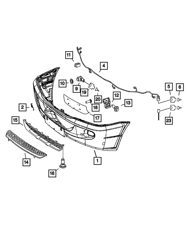 1GY39XDVAB - Frame, Bumper and Fascia: Front Fascia for Dodge: Sprinter 2500, Sprinter 3500 Image