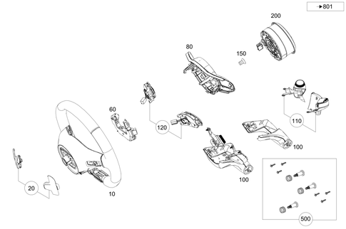 Steering Wheel and Steering Wheel Lock for 2026 Mercedes-Benz AMG GT 43 #0