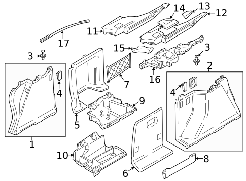 Interior Trim - Rear Body for 2018 BMW 330i GT xDrive #0