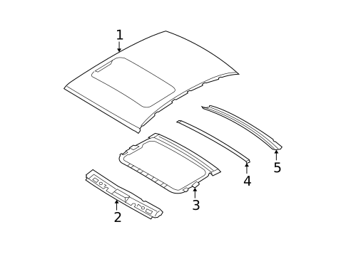 Roof & Components for 2009 Kia Spectra #1