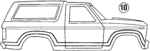 E5TZ9820000EB - Body: Stripe Tape for Ford: Bronco Image