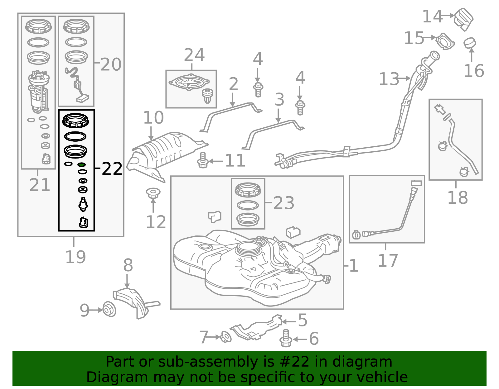 17052-T5R-A00 - 2015-2022 Honda - Regulator Assembly Pressure | Genuine ...