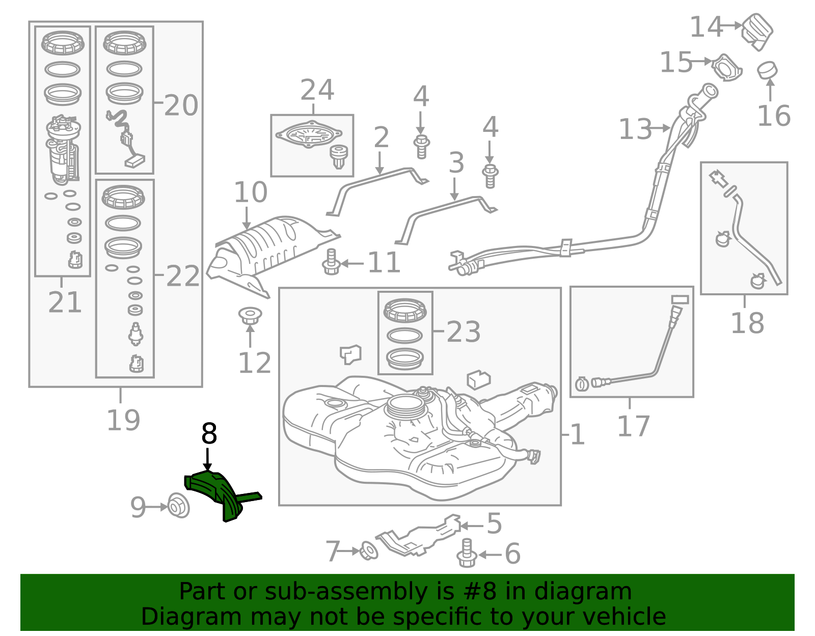 2015-2022 Honda Fuel Tank Shield 17518-T5R-A00 | OEM Parts Online
