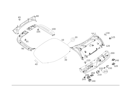 Rear-End Door/Rear-End Window Detachable Parts for 2021 Mercedes-Benz GLC63 AMG S #0