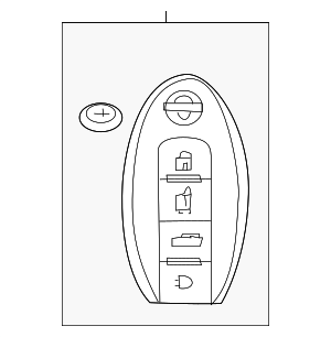 285E31ET5A - : Keyless Entry Transmitter for Nissan: 370Z Image