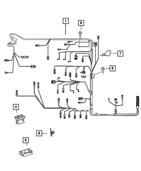 Wiring-Engine & Related Parts for 2007 Dodge Sprinter 2500 #1