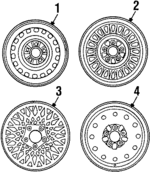 F8MZ1007AA - Suspension: Wheel, Alloy for Mercury: Grand Marquis Image