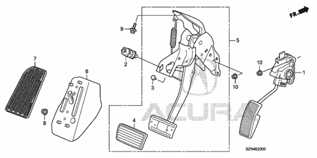 Pedal for 2011 Acura ZDX #0