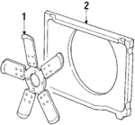 14057179 - Cooling System: Engine Cooling Fan Clutch Blade for Chevrolet: Blazer, C/K Pickup, G10, G20, G30, K5 Blazer, R10, R20, R2500, R30, R3500, Suburban C10, Suburban C20, Suburban K10, Suburban K20, Suburban R10, Suburban R20, Suburban V10, Suburban V20, V10, V20, V30, V3500 | GMC: C1500 Pickup, C2500 Pickup, C3500 Pickup, G1500, G2500, G3500, Jimmy, K1500 Pickup, K2500 Pickup, K3500 Pickup, R1500 Pickup, R2500 Pickup, R3500 Pickup, Suburban C1500, Suburban C2500, Suburban K1500, Suburban K2500, Suburban R1500, Suburban R2500, V1500, V1500 Suburban, V2500, V2500 Suburban, V3500 Image